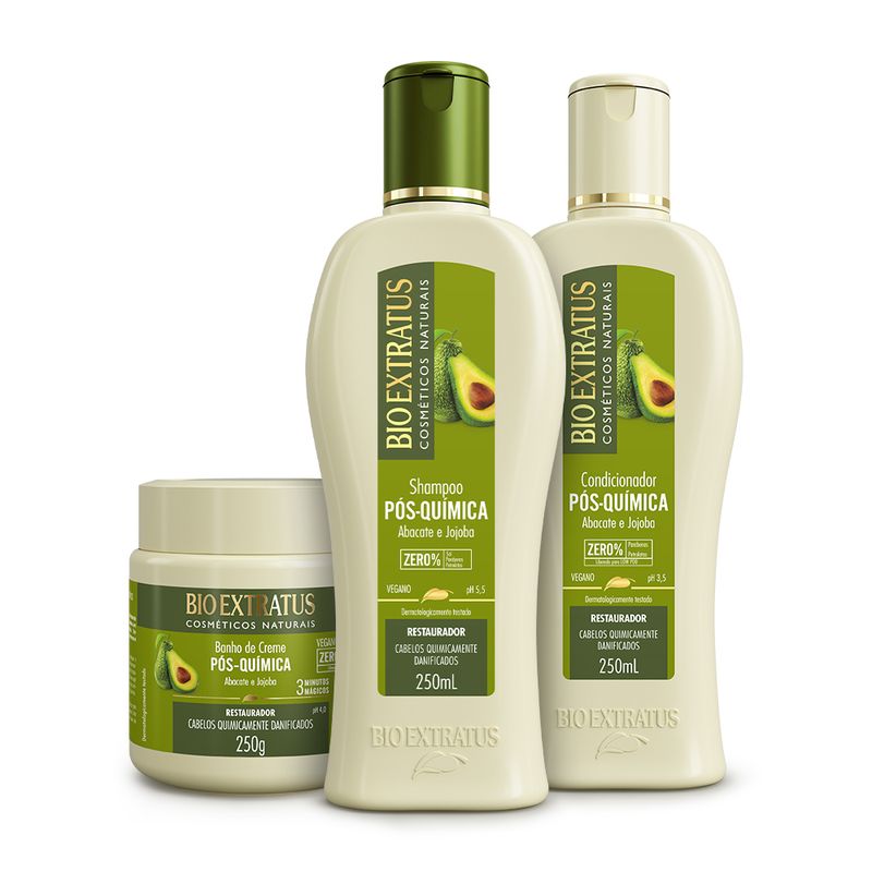 Kit-Pos-Quimica--250mL-g--Shampoo-Condicionador-e-Banho-de-Creme