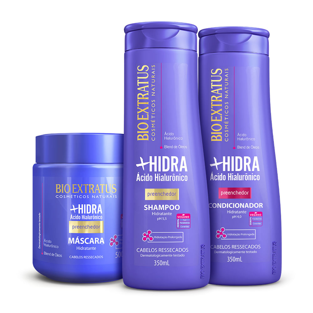 Kit Bio Extratus Shitake Shampoo 350ml e Condicionador 350ml