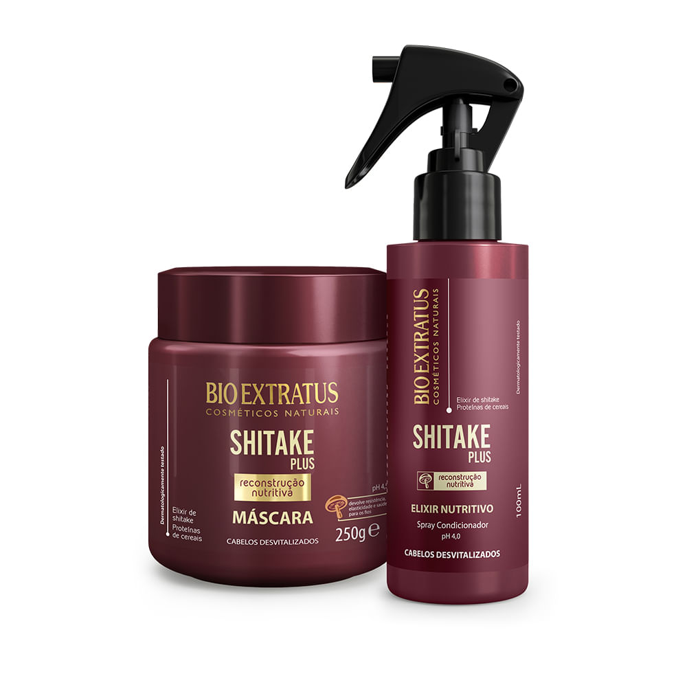Bio Extratus Shitake Plus (Shampoo+Condicionador 1L+Mascara