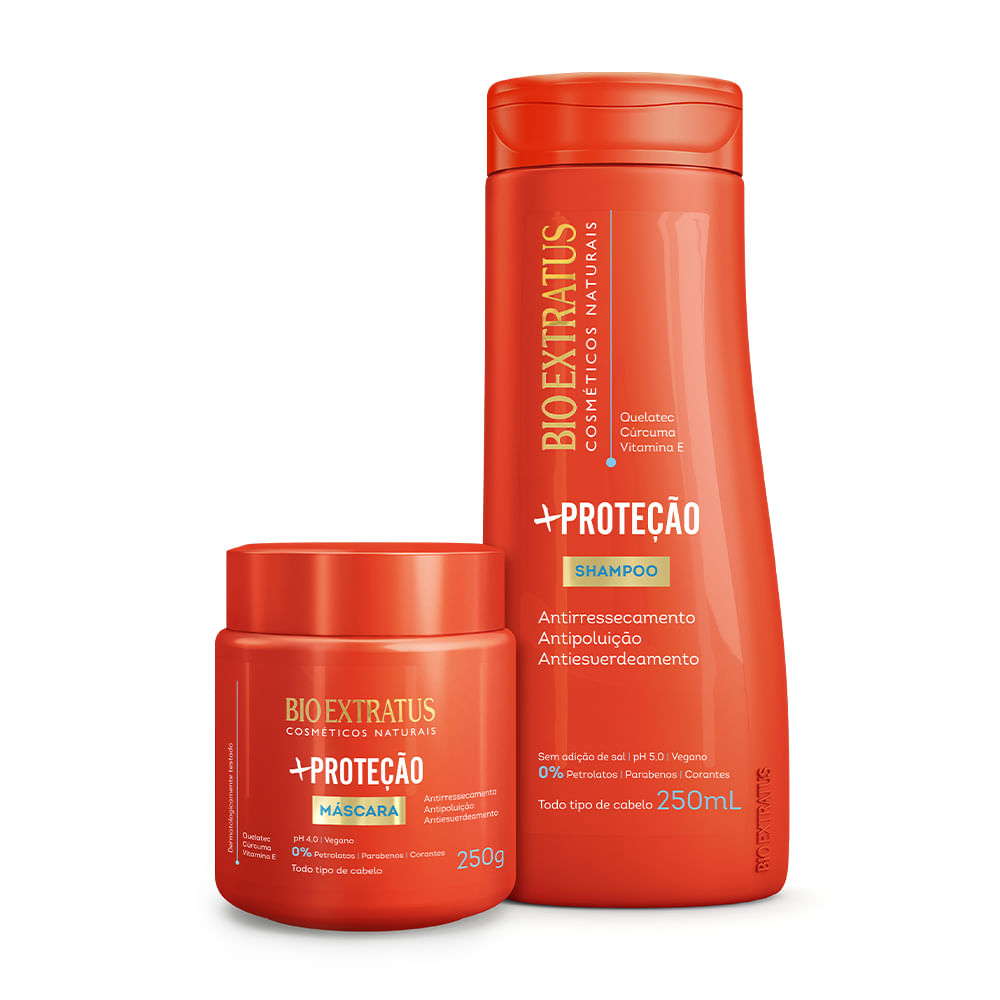Kit +Proteção Shampoo e Máscara - Bio Extratus
